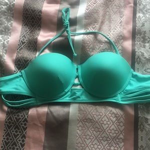 Turquoise bikini top